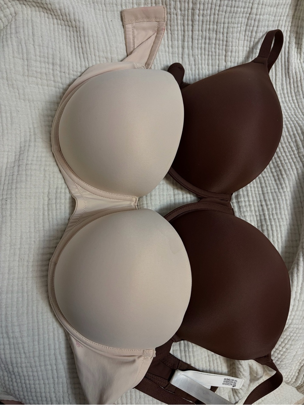 Pink Wear Everywhere Pushup Bra T-Shirt Bra Duo - Brown & Nude